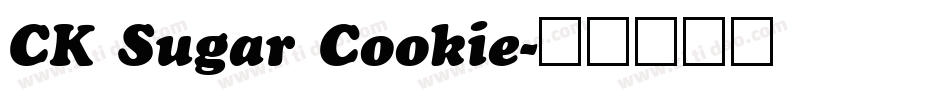 CK Sugar Cookie字体转换